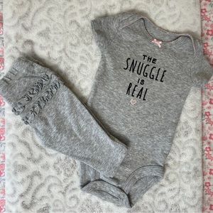 🛍 4 for $20 - 2 piece newborn baby girl outfit